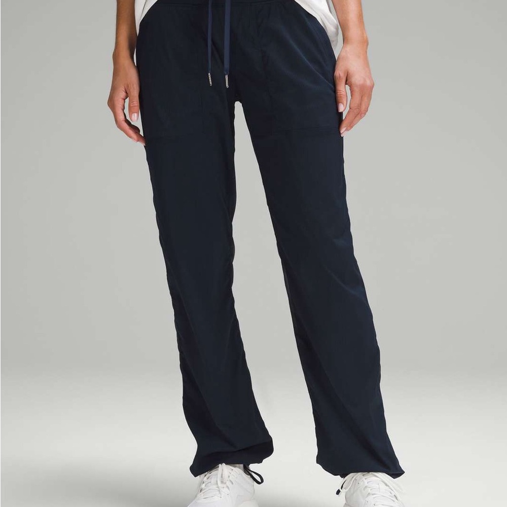 lululemon navy dance studio pants size 2 short length